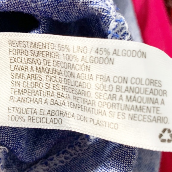 Isabel Maternity by Ingrid & Isabel Top Chambray White Embroidery Sleeveless💙🤍 - Picture 9 of 11